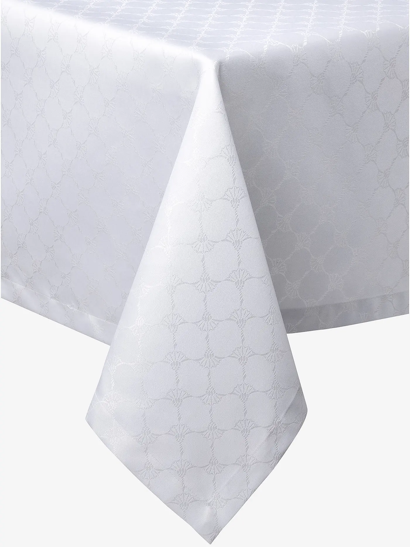 JOOP | Tischdecke 150x250cm Cornflower Allover Weiss | 
